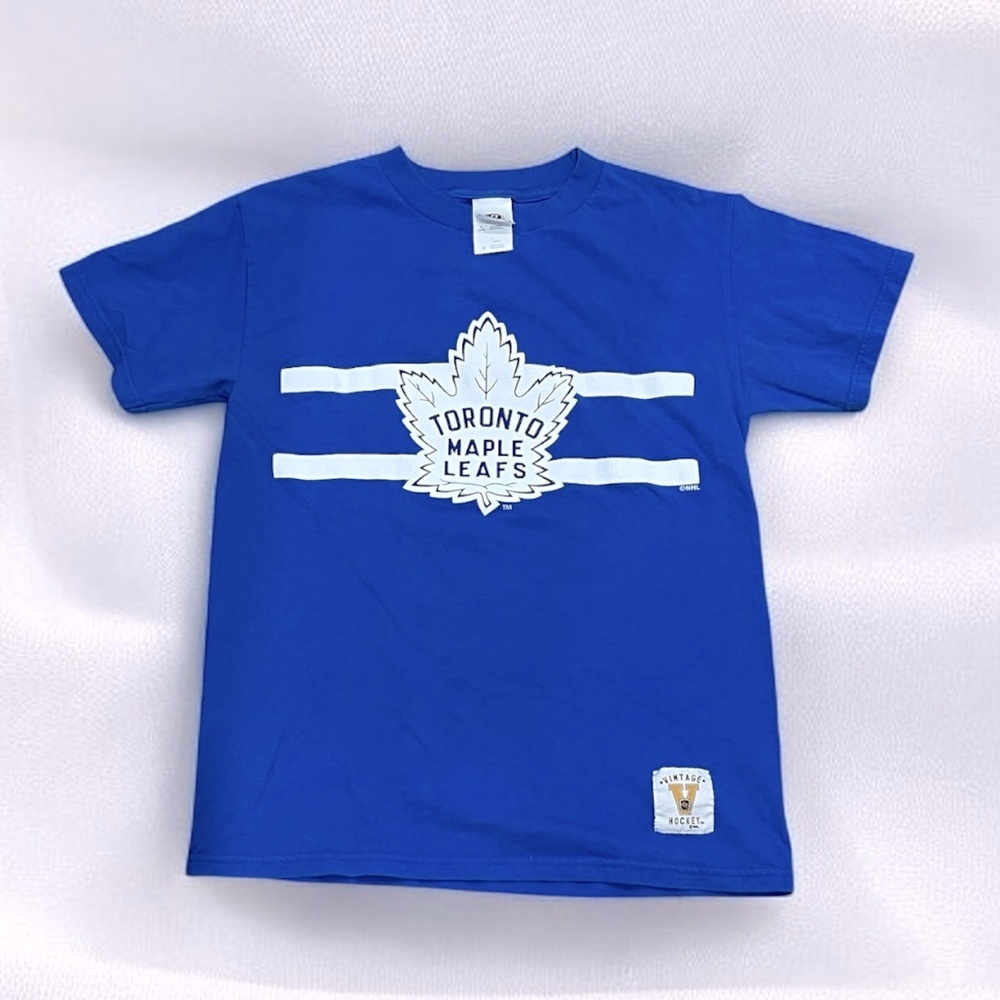BULLETIN Vintage Hockey NHL Toronto Maple Leafs T-Shirt Unisex Prima Cotton - S